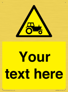 Custom warning farm machinery